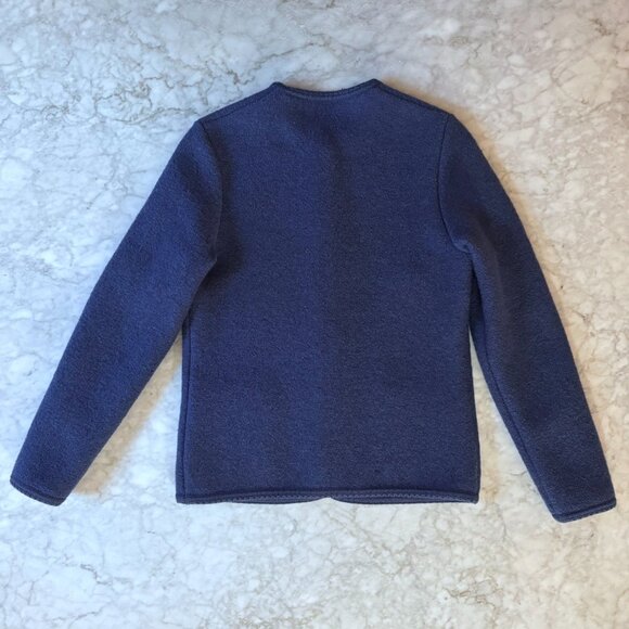 Vintage Geiger Austria Blue Wool Cardigan Jacket Size 40 M Old Money Preppy - Picture 2 of 7